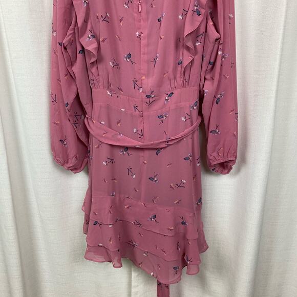 City Chic Pink Blushing Petal Christina Mini Dress Sz.XXL/24 NWT - Picture 13 of 16